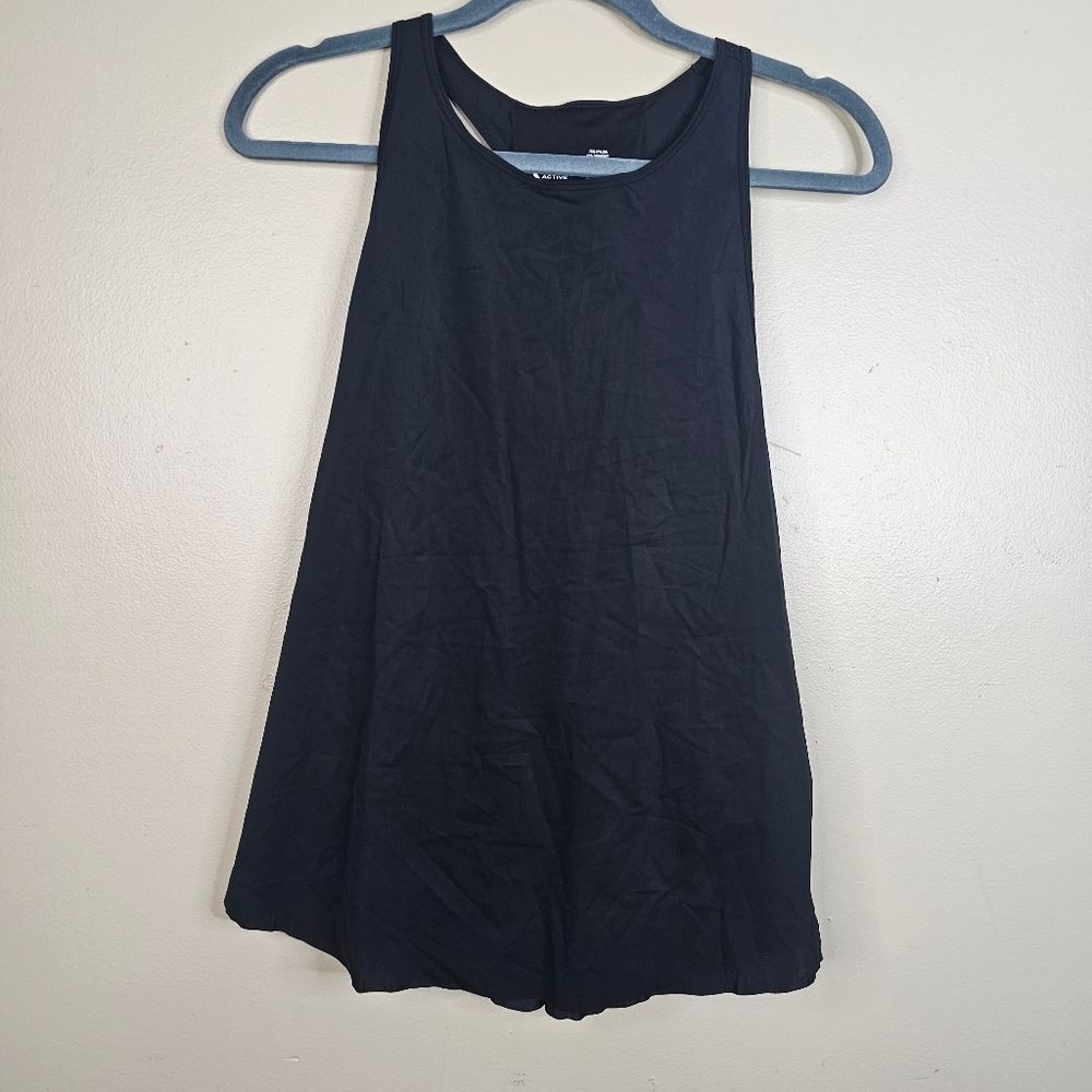 ZYIA Active Double Racer Tank Top Black Women's Size XXL